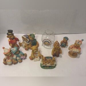 Lot Of 9 Vintage Cherished Teddies - Random Lot